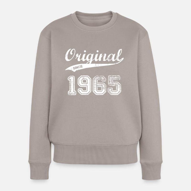 1965 - Frauen Premium Bio Pullover - Taupe