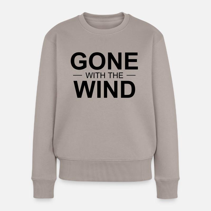 Gone With The Wind - Frauen Premium Bio Pullover - Taupe