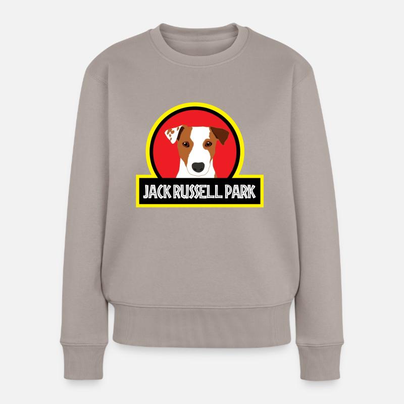 Chien / Jack Russell Jack Russell Parc - Pull Premium bio Femme - taupe
