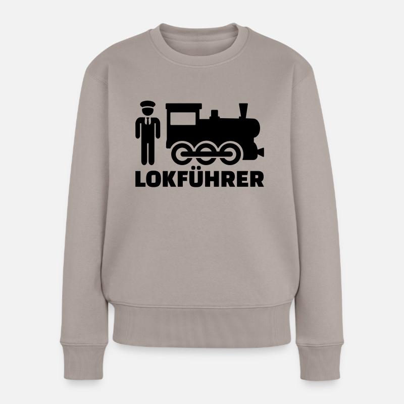 Lokführer - Frauen Premium Bio Pullover - Taupe