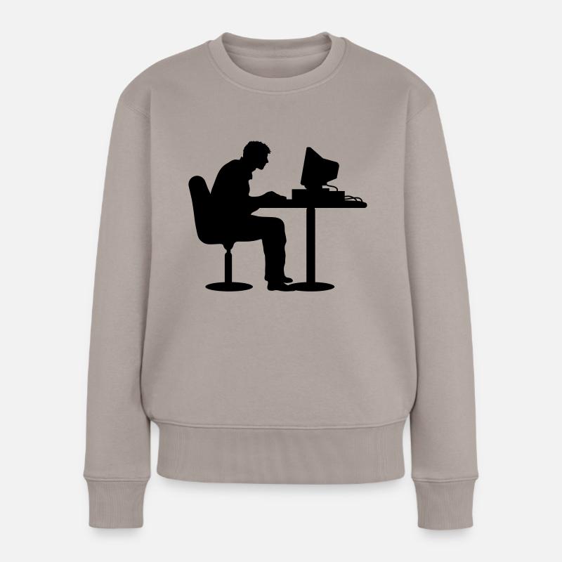 Geek - Pull Premium bio Femme - taupe