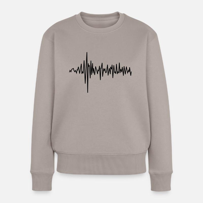 Fréquence - Pull Premium bio Femme - taupe