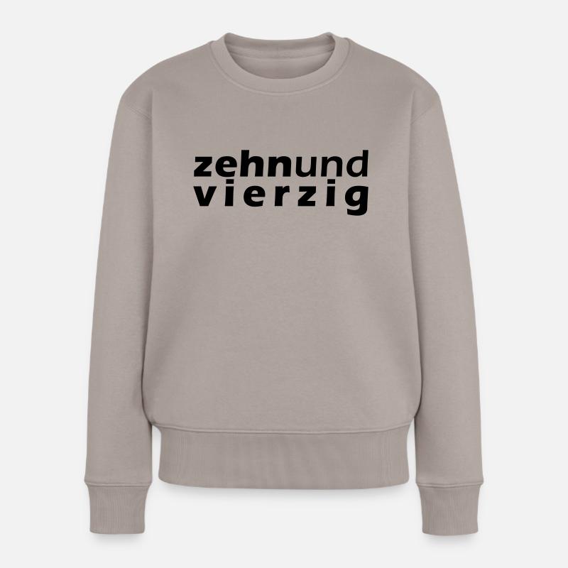 50er Geburtstag Shirt - Frauen Premium Bio Pullover - Taupe