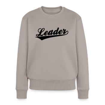 Leader - Pull Premium bio Femme - taupe - Devant - Julia (174cm)