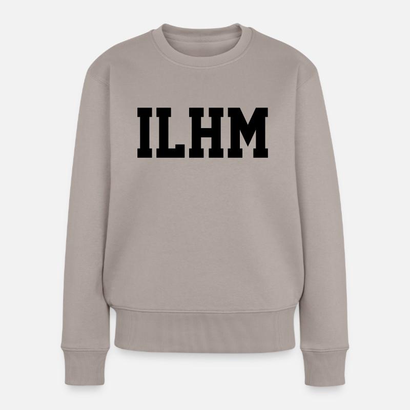 ILHM - I LOVE HOUSE MUSIC - Frauen Premium Bio Pullover - Taupe