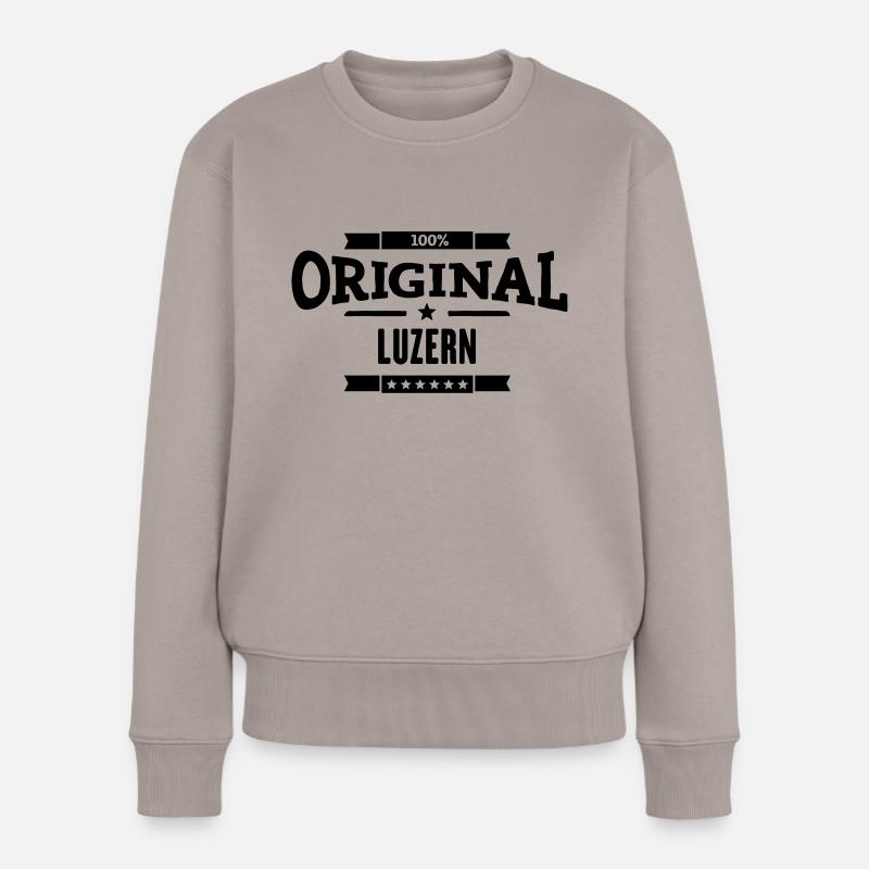 Original Luzern - Frauen Premium Bio Pullover - Taupe