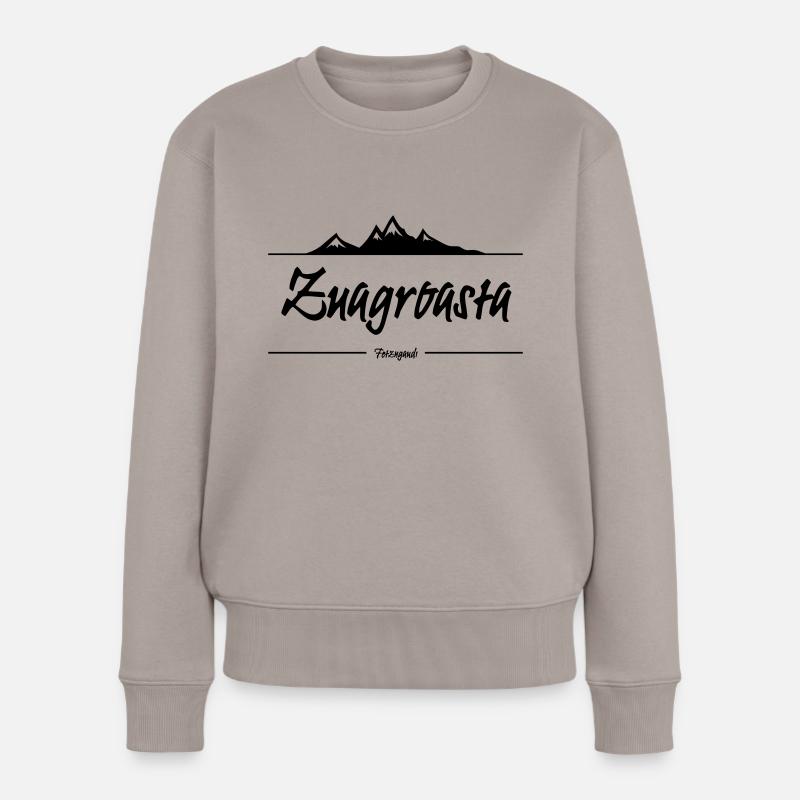 Zuagroasta - Frauen Premium Bio Pullover - Taupe