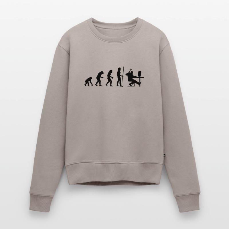 evolution_pc_1 Sudadera ecológica prémium para mujer