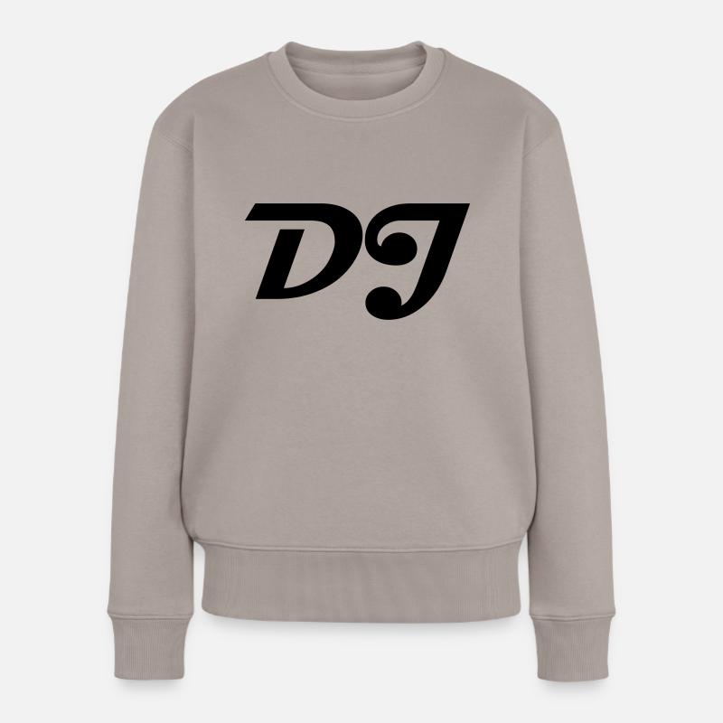 DJ - Frauen Premium Bio Pullover - Taupe