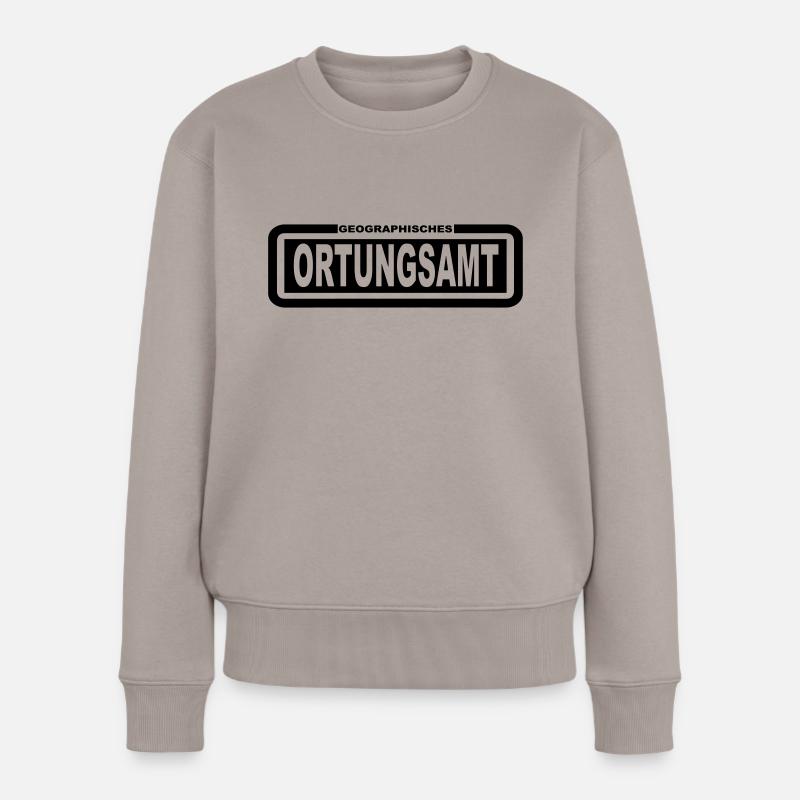 Ortungsamt - Frauen Premium Bio Pullover - Taupe