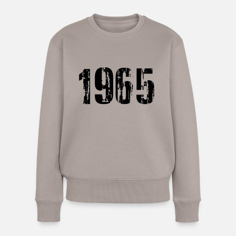 1965 - Frauen Premium Bio Pullover - Taupe