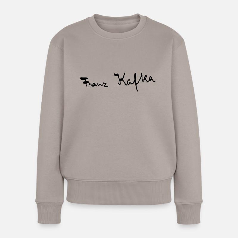 Franz Kafka - Frauen Premium Bio Pullover - Taupe