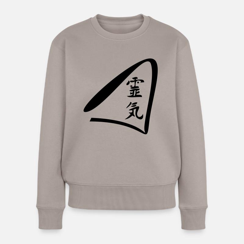 reiki - Pull Premium bio Femme - taupe