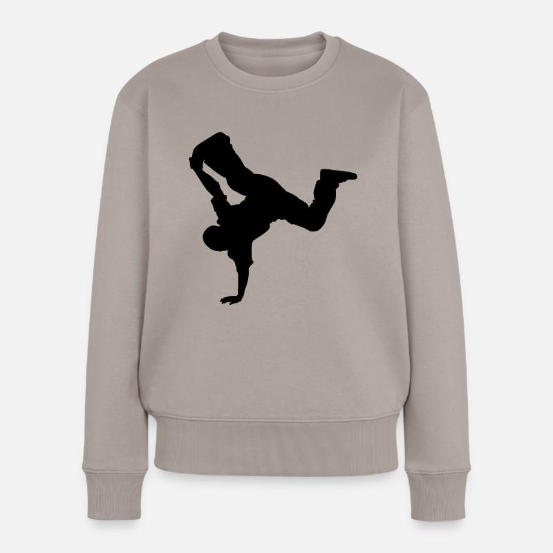 break06 - Frauen Premium Bio Pullover - Taupe