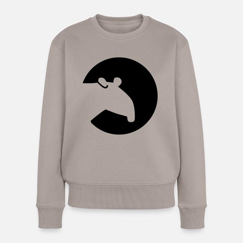 Tapir - Frauen Premium Bio Pullover - Taupe