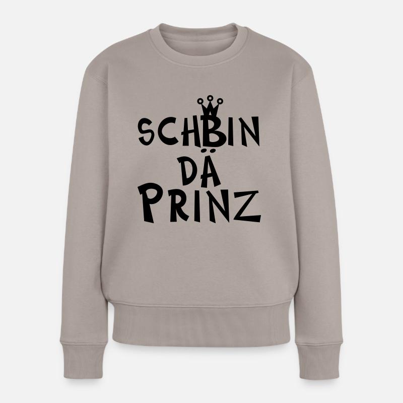Prinz - Frauen Premium Bio Pullover - Taupe