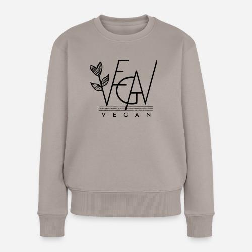 Vegan Logo No2 - Frauen Premium Bio Pullover