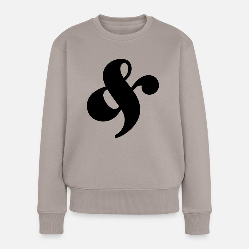 Ampersand - Frauen Premium Bio Pullover - Taupe
