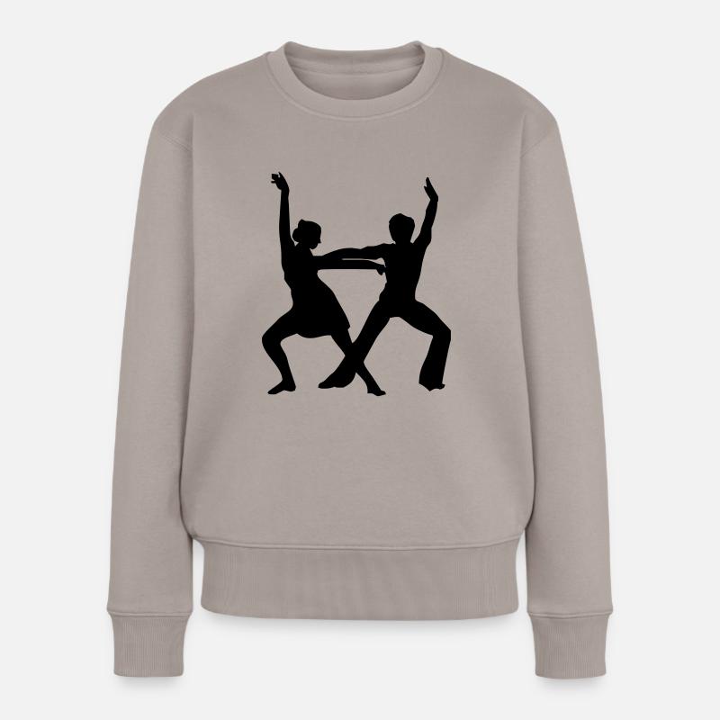 Tanz, Dance, Tanzen - Frauen Premium Bio Pullover - Taupe