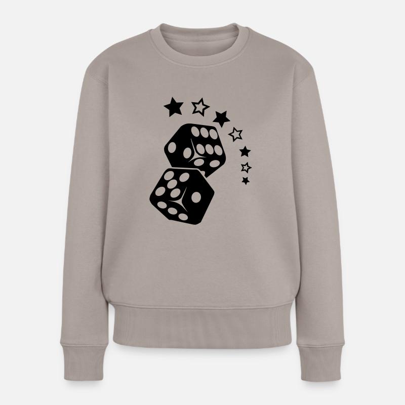 Cube ans Stars - Frauen Premium Bio Pullover - Taupe