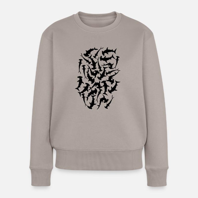 Les requins - Pull Premium bio Femme - taupe