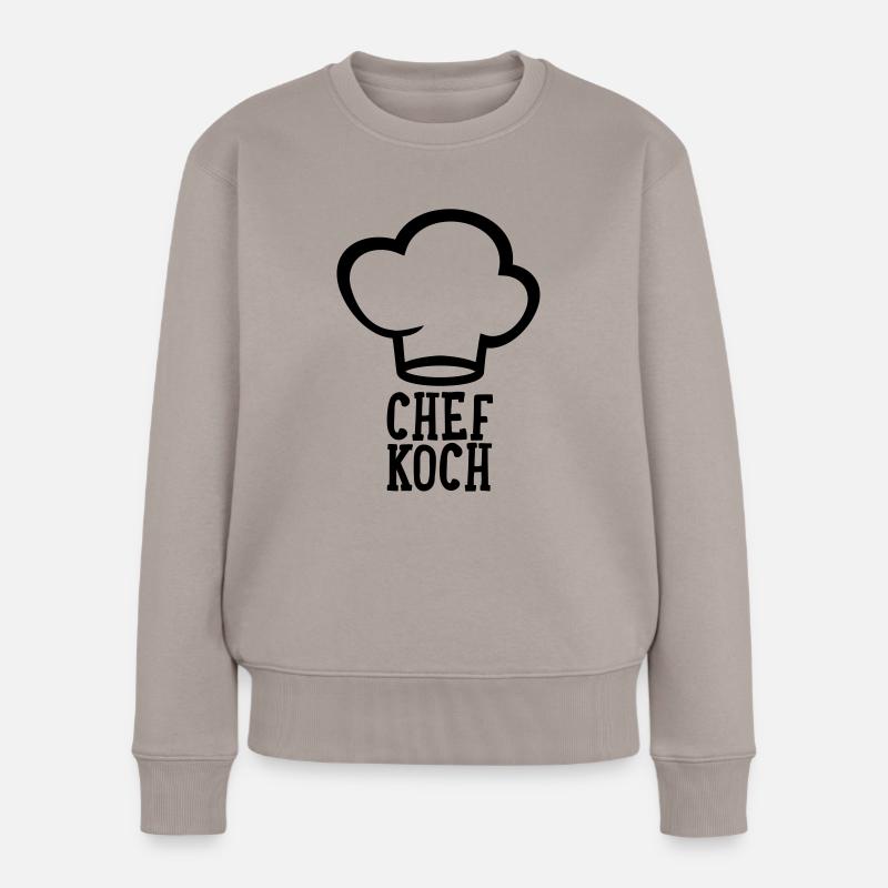 Chefkoch - Cheköchin - Frauen Premium Bio Pullover - Taupe