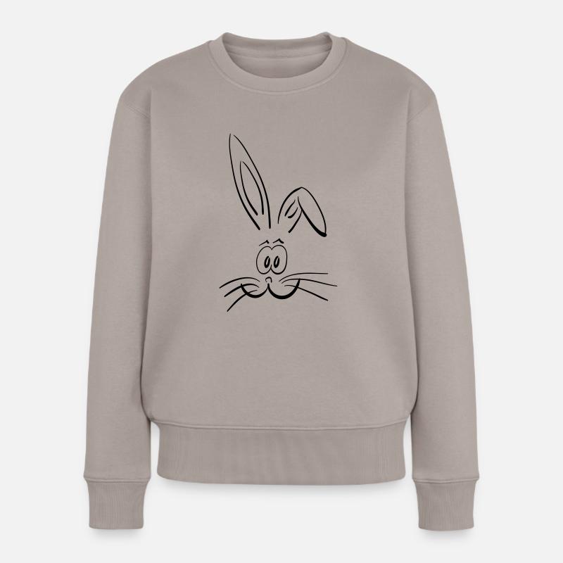 osterhase - Frauen Premium Bio Pullover - Taupe