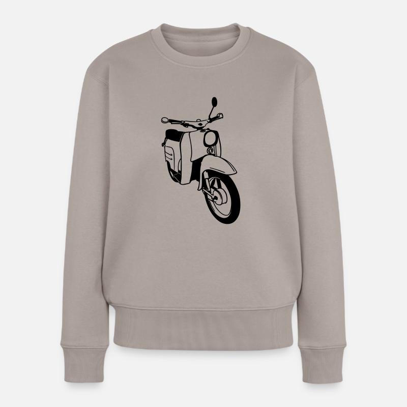 Simson Schwalbe - Frauen Premium Bio Pullover - Taupe