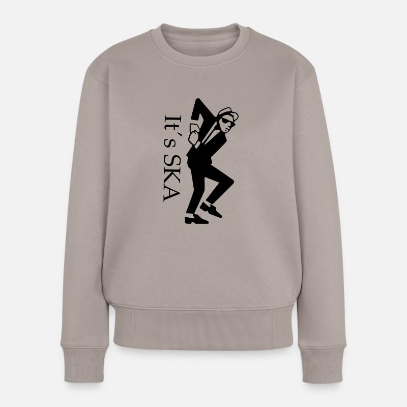 its_ska - Pull Premium bio Femme - taupe