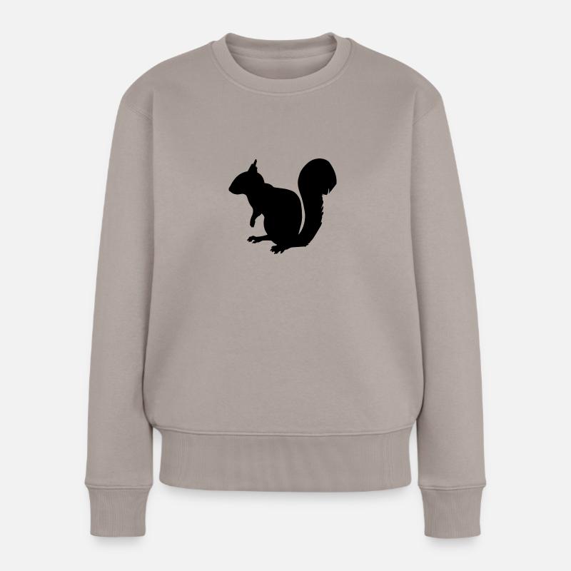 Eichhörnchen - Frauen Premium Bio Pullover - Taupe