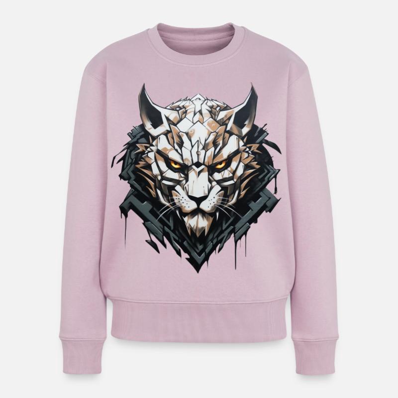L’ de la forêt - Style graffiti - Pull Premium bio Femme - rose poudré