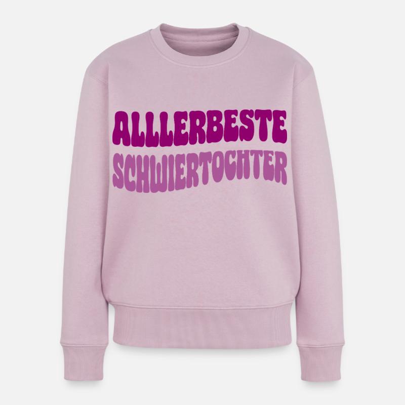 allerbeste schwiegertochter - Frauen Premium Bio Pullover - Altrosa