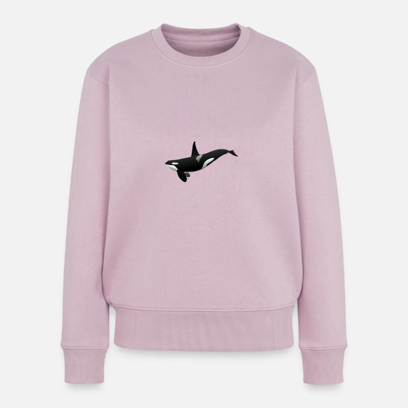 Oki der Schulter-Ork - Frauen Premium Bio Pullover - Altrosa