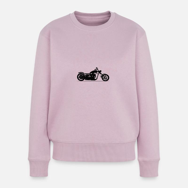 Motorrad-Chopper - Frauen Premium Bio Pullover - Altrosa