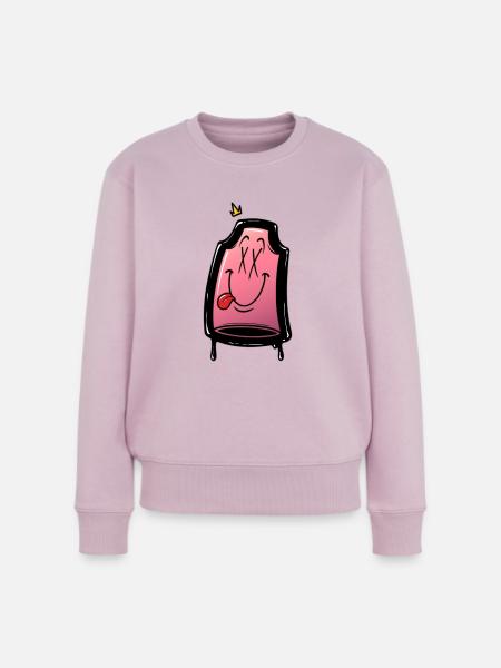 Graffiti-Ventil - Frauen Premium Bio Pullover - Altrosa