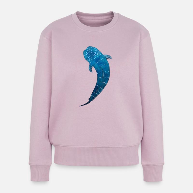Requin-baleine - Pull Premium bio Femme - rose poudré