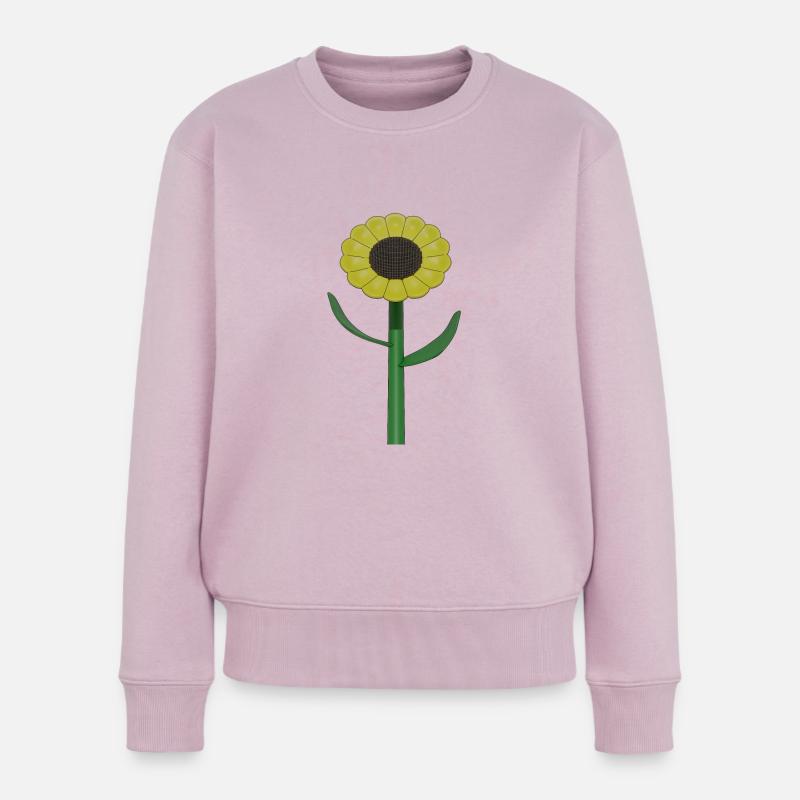 Sonnenblume - Frauen Premium Bio Pullover - Altrosa