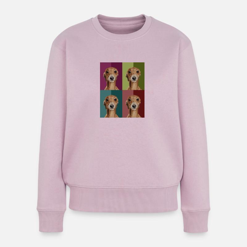Greyhound4Colours - Frauen Premium Bio Pullover - Altrosa