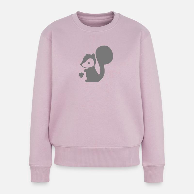 Eichhörnchen - Frauen Premium Bio Pullover - Altrosa
