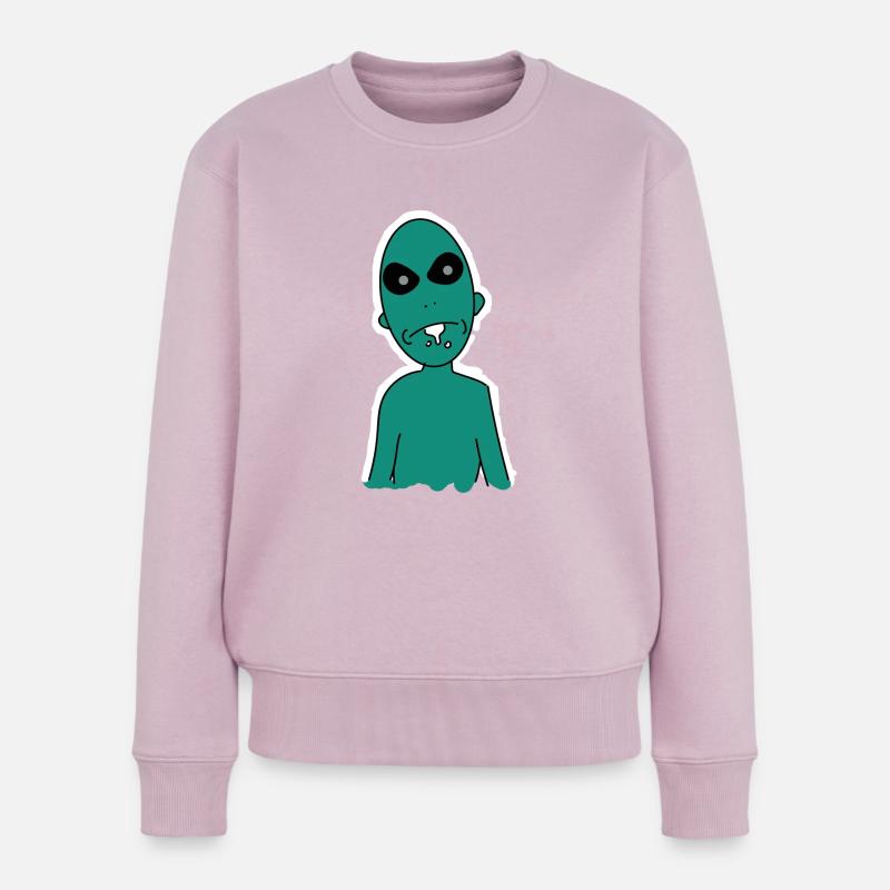 Außerirdischer - Frauen Premium Bio Pullover - Altrosa