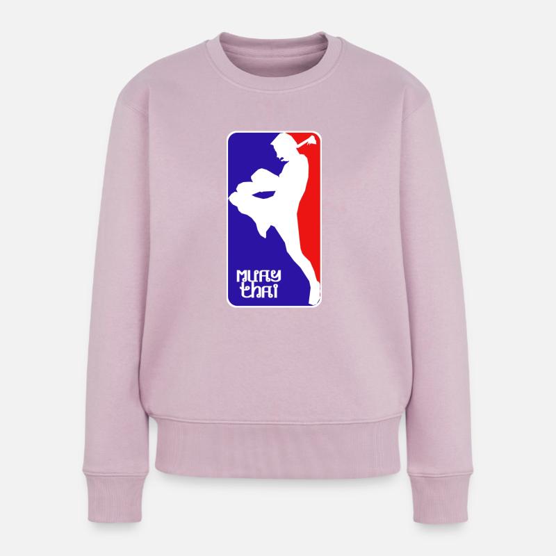 MUAY THAI - Frauen Premium Bio Pullover - Altrosa