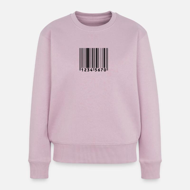 Barcode - Frauen Premium Bio Pullover - Altrosa
