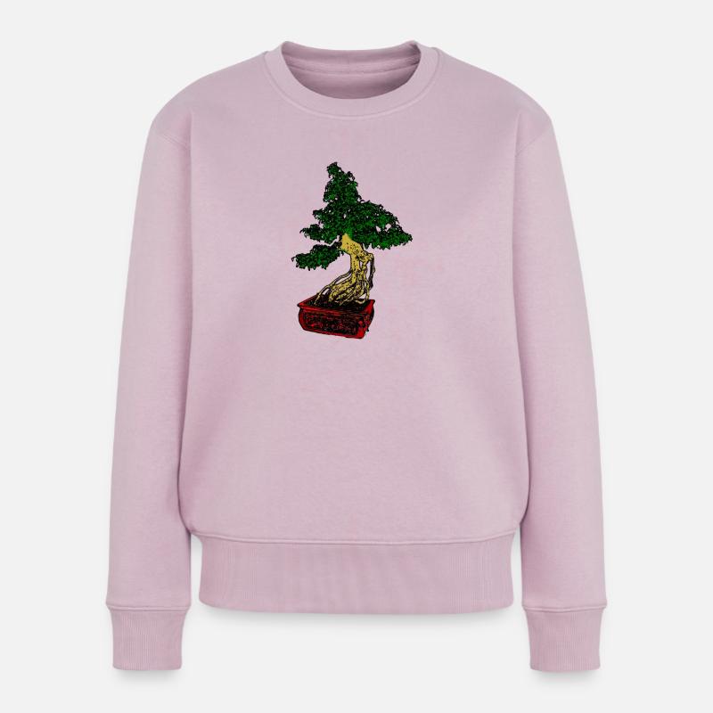 Bonsai - Frauen Premium Bio Pullover - Altrosa