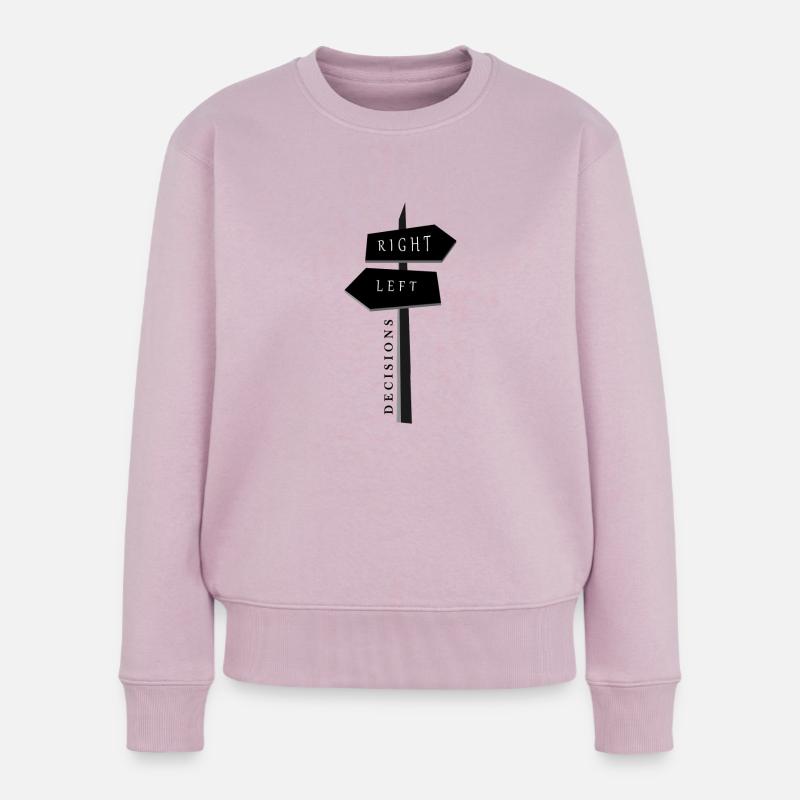 Conception de panneau - Pull Premium bio Femme - rose poudré
