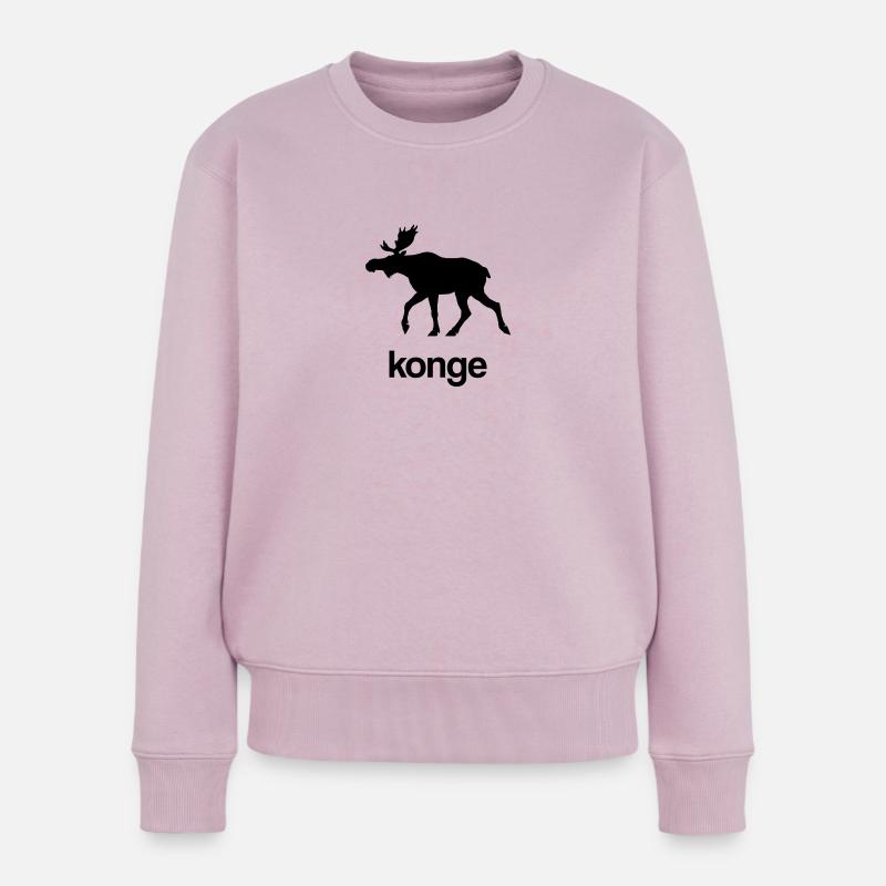 Elk King - Pull Premium bio Femme - rose poudré