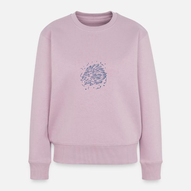 Igel - Frauen Premium Bio Pullover - Altrosa