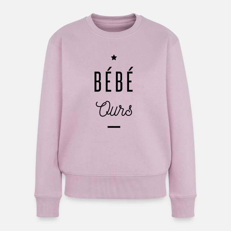 bébé ours - Pull Premium bio Femme - rose poudré
