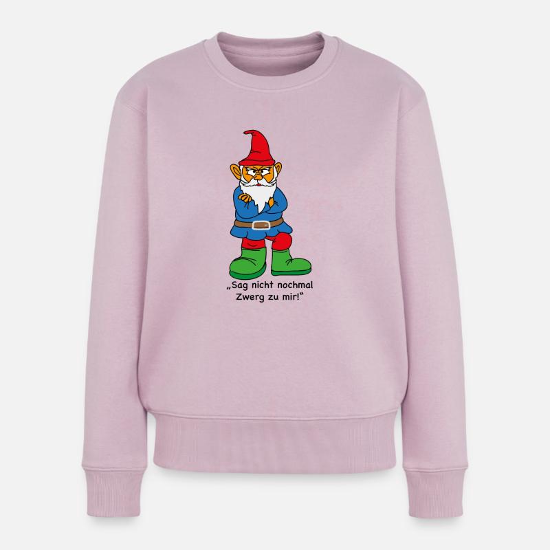 Wütender Zwerg - Frauen Premium Bio Pullover - Altrosa