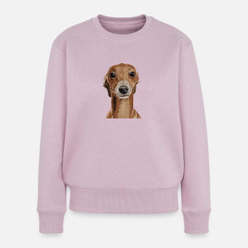 Greyhound - Frauen Premium Bio Pullover - Altrosa