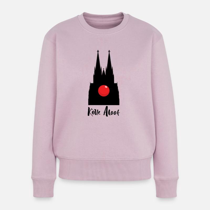 Karneval Kölle Alaaf am Kölner Dom - Frauen Premium Bio Pullover - Altrosa